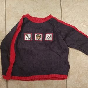 Boy's baseball cotton sweater